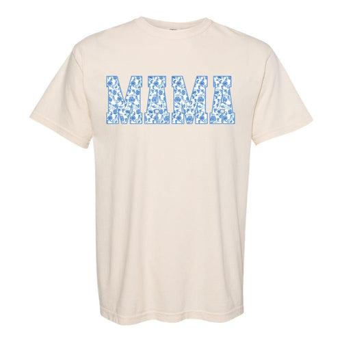 'Blue & White Chinoiserie Mama' T-Shirt