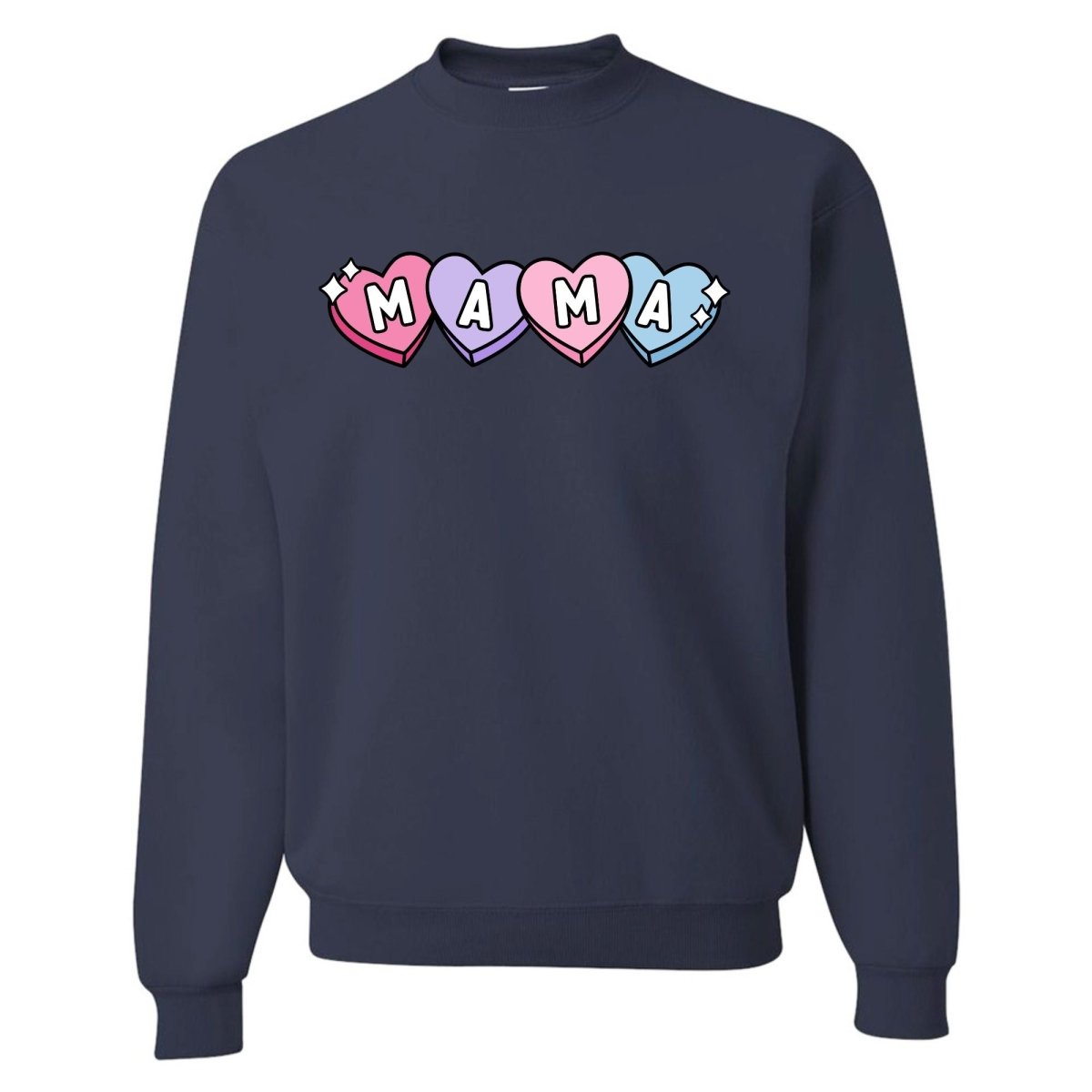 'Candy Hearts Mama' Crewneck Sweatshirt