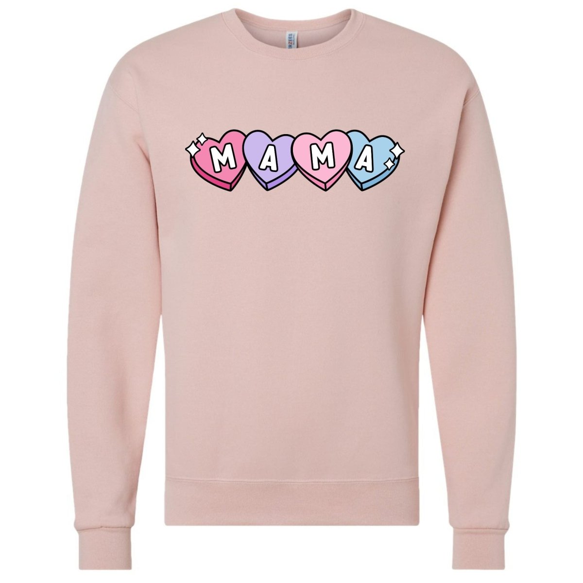 'Candy Hearts Mama' Crewneck Sweatshirt