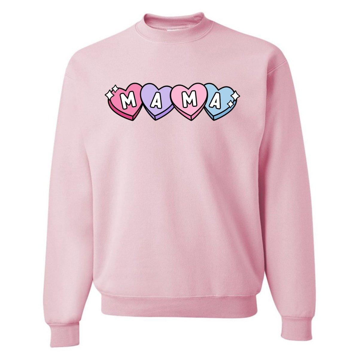 'Candy Hearts Mama' Crewneck Sweatshirt