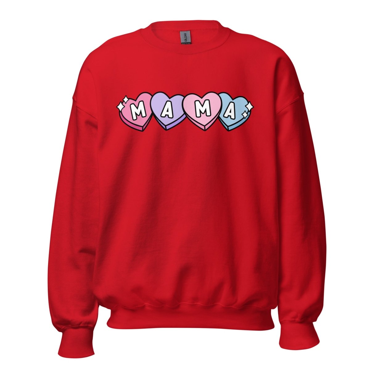 'Candy Hearts Mama' Crewneck Sweatshirt