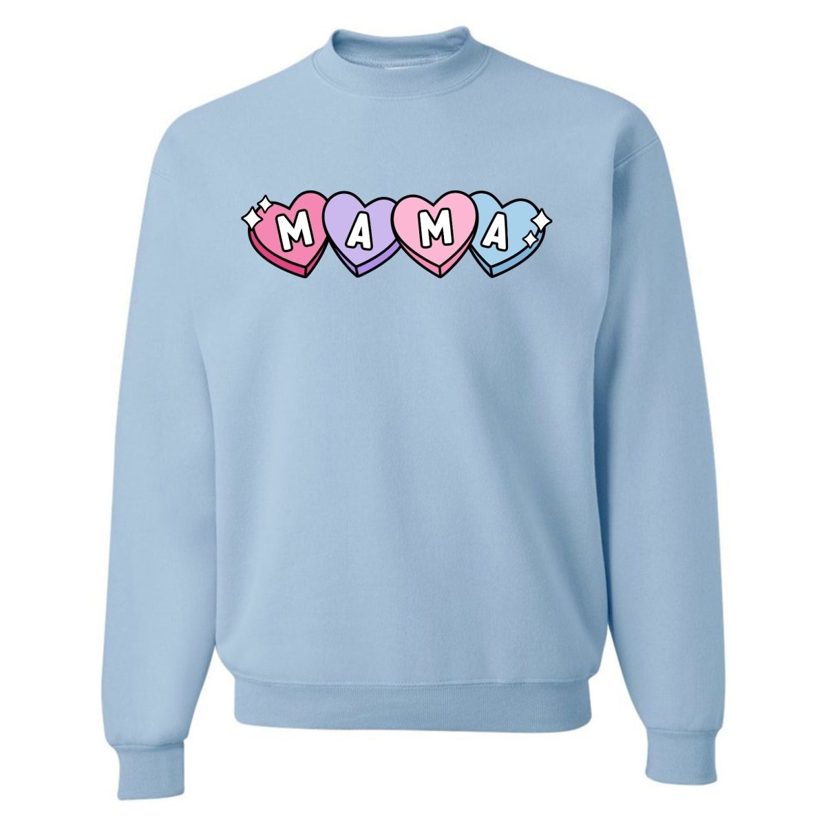 'Candy Hearts Mama' Crewneck Sweatshirt