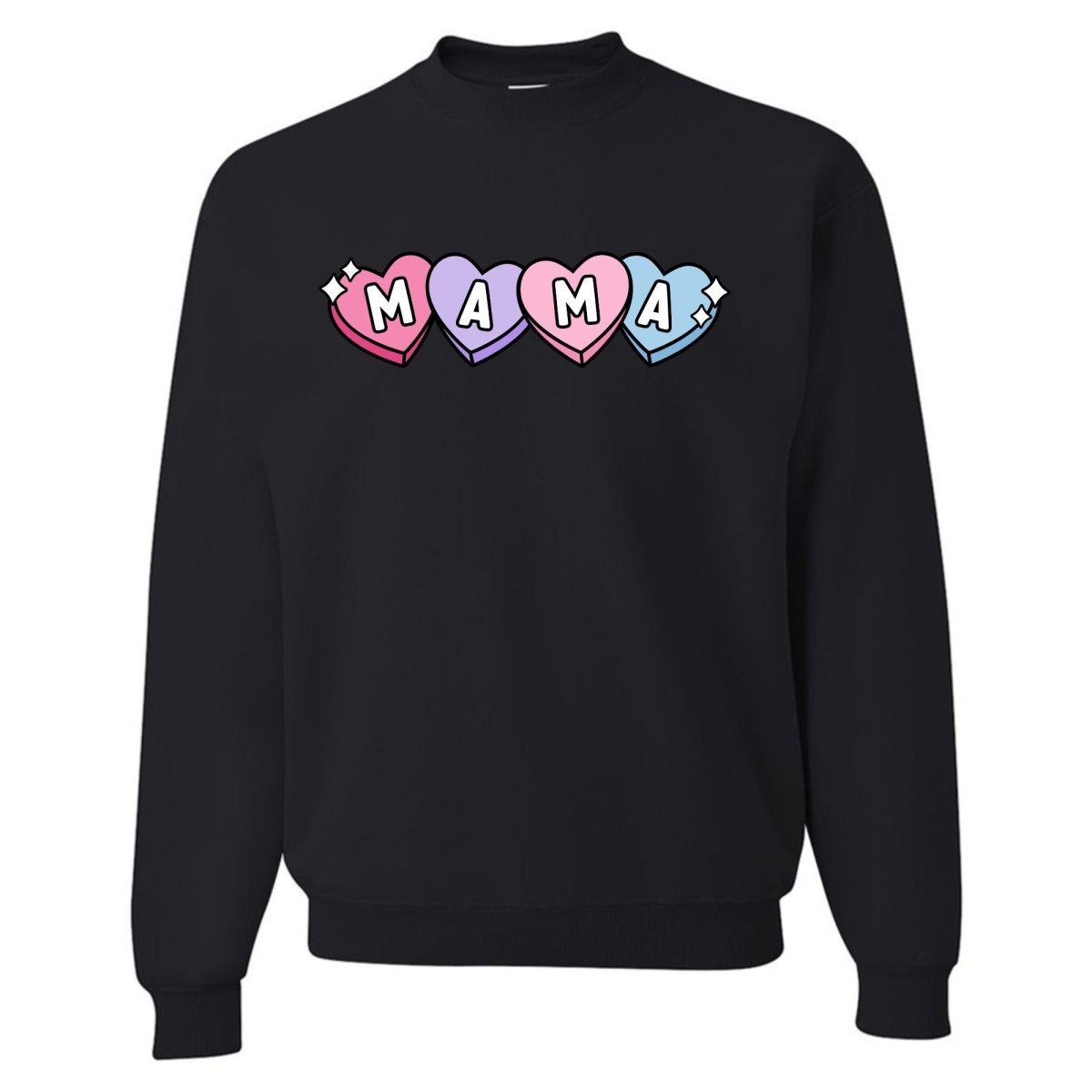 'Candy Hearts Mama' Crewneck Sweatshirt