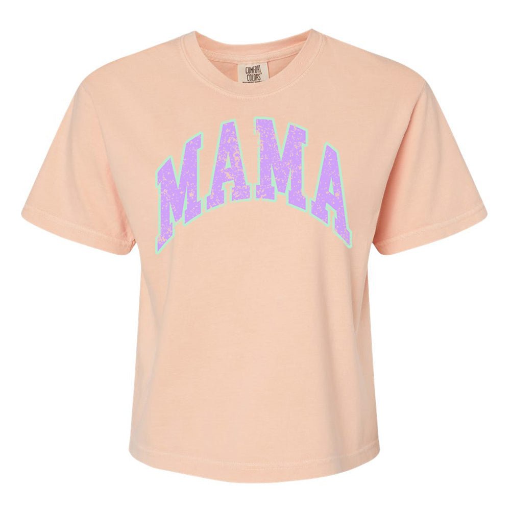 'Distressed Varsity Mama' Boxy T-Shirt