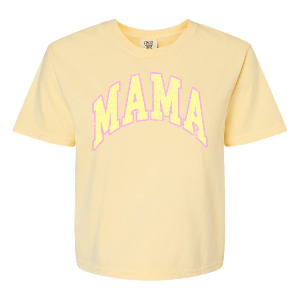 'Distressed Varsity Mama' Boxy T-Shirt