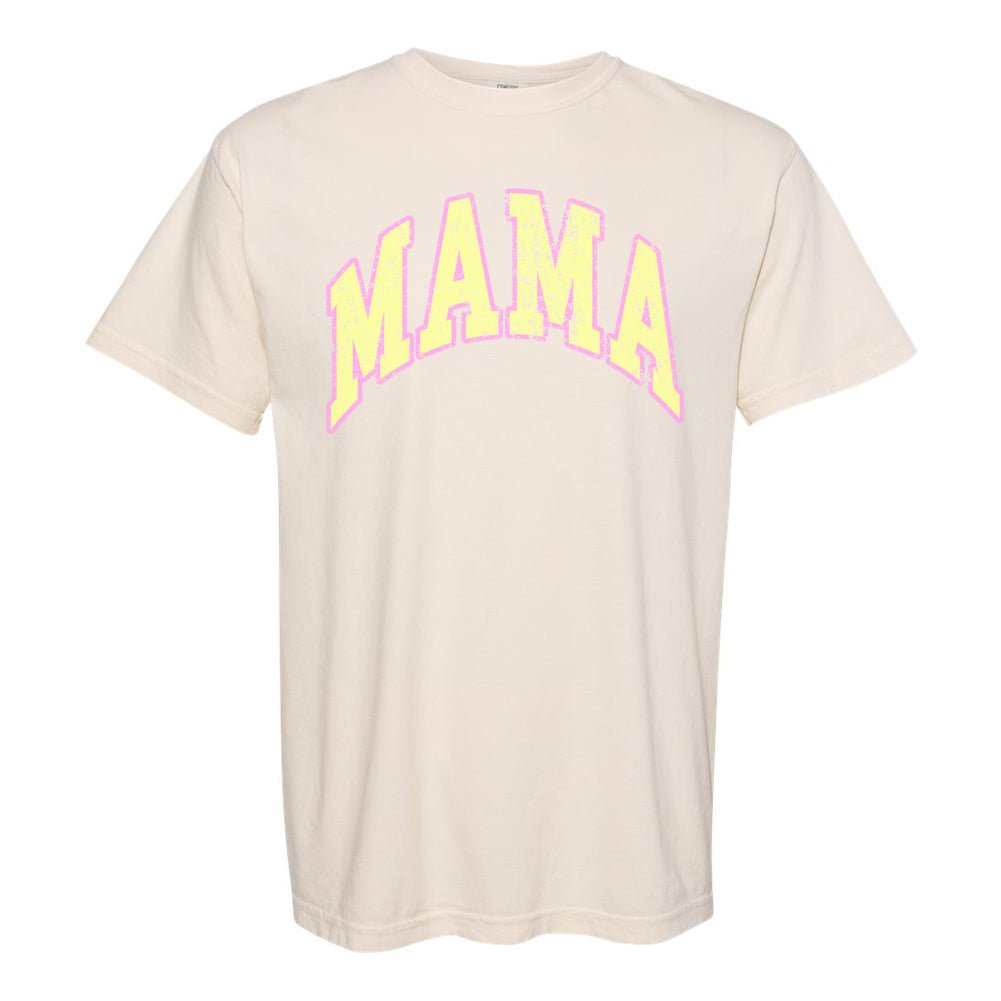 'Distressed Varsity Mama' T-Shirt