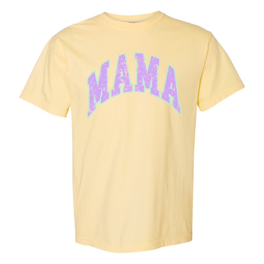 'Distressed Varsity Mama' T-Shirt