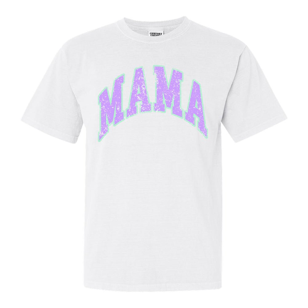 'Distressed Varsity Mama' T-Shirt