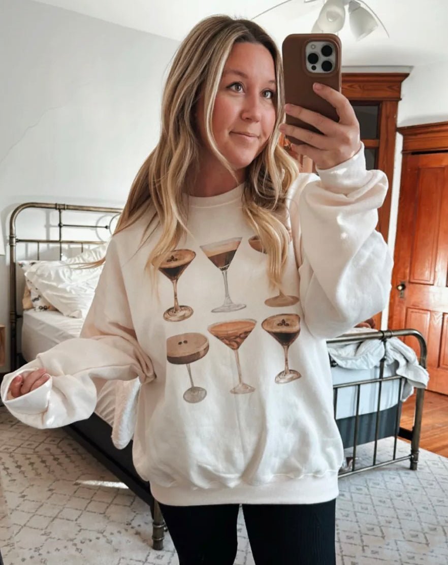 'Espresso Martini' Crewneck Sweatshirt