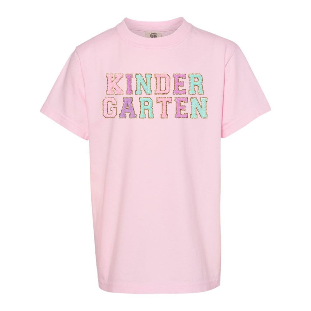 Kids Grade Goals Letter Patch T-Shirt