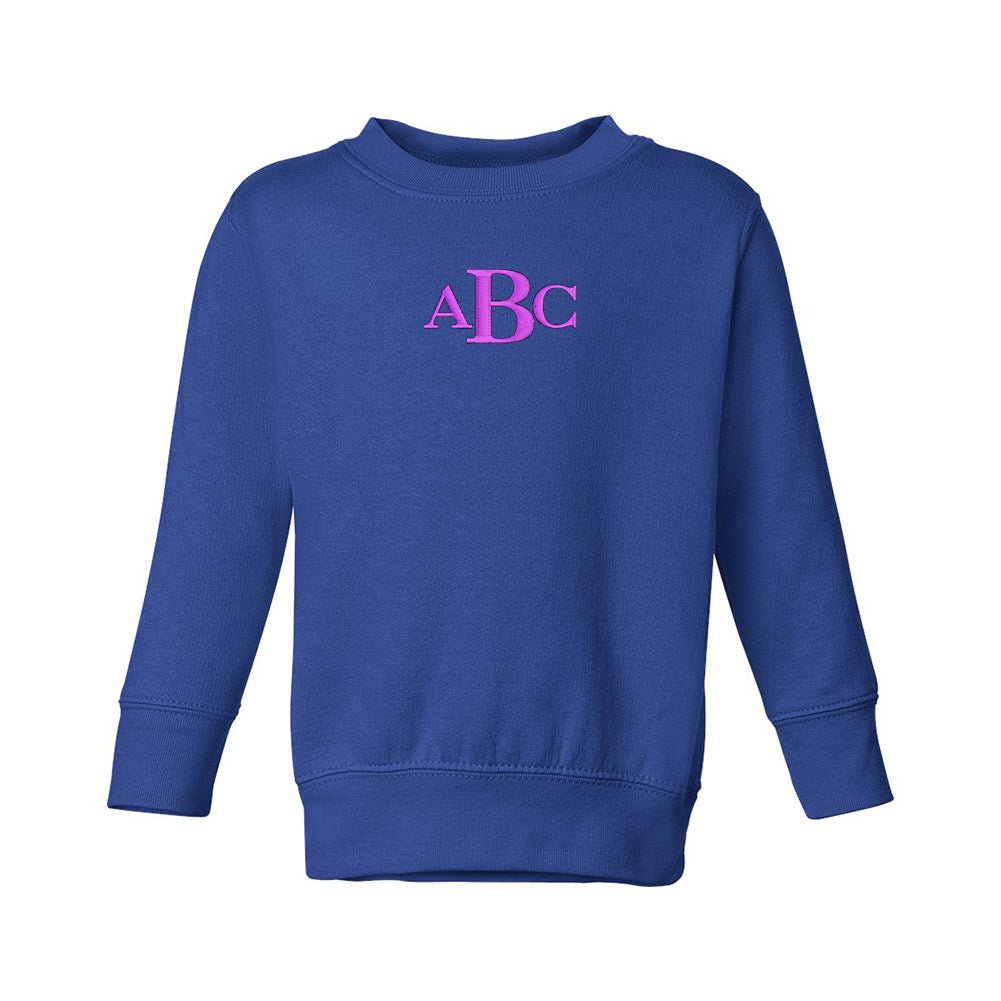 Toddler Monogrammed Crewneck Sweatshirt