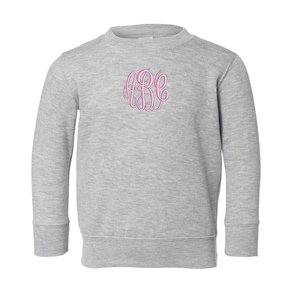 Toddler Monogrammed Crewneck Sweatshirt